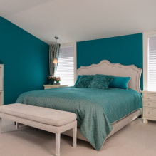 Bedroom in turquoise tones: design secrets and 55 photos-2