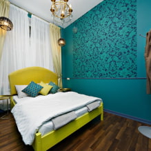 Bedroom in turquoise tones: design secrets and 55 photos-7