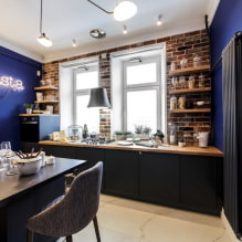 Kitchen without upper cabinets: current design, 51 photos-8