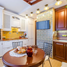 Variants of placing a TV in the kitchen (47 photos) -6