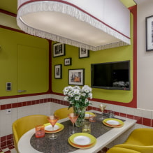 Variants of placing a TV in the kitchen (47 photos) -7