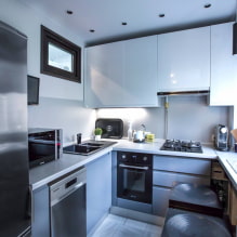 Kitchen in Khrushchev: current design, 60 photos in the interior-5