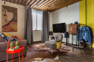 Bright interior of an apartment of 39 sq m for 800 thousand rubles (real photos)