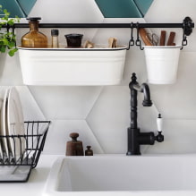 Roof rails for the kitchen: pros and cons, types, photos in the interior-1