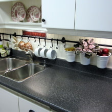 Roof rails for the kitchen: pros and cons, types, photos in the interior-7