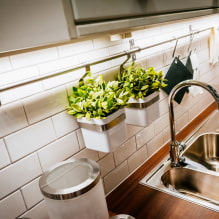 Roof rails for the kitchen: pros and cons, types, photos in the interior-8