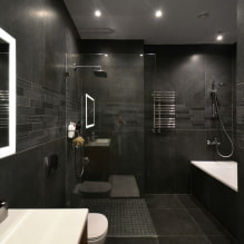 Black bathroom: photos and design-design secrets-3