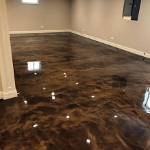 How does the self-leveling floor look in the interior of the apartment? -5