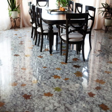 How does a self-leveling floor look in the interior of an apartment? -8