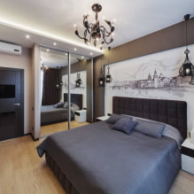 Tips for decorating the bedroom interior 18 sq m -3