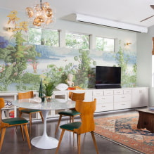 Wall painting: design features, types and photos in the interior-3