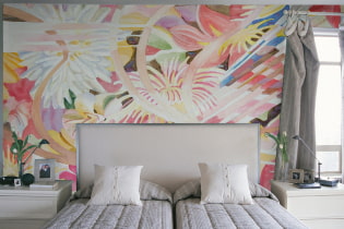 Wall painting: design features, types and photos in the interior