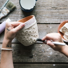 How to make flower pots with your own hands? 9 master classes-5