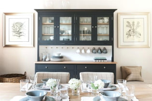Buffet for the kitchen: types, choice of color, design and style