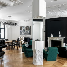 Columns in the interior: 35 photos with the best ideas-4