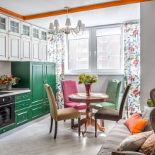 The combination of colors in the interior of the kitchen-3