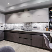 Kitchen design with dark bottom and light top-3
