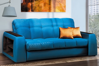 Accordion sofa: transformation mechanism, photos, pros and cons