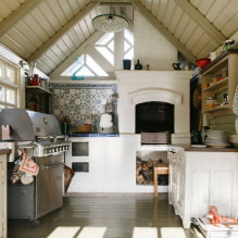 How to decorate the interior of the kitchen in the country? -0