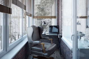 Photos and ideas for decorating a balcony in the loft style