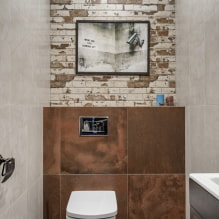 How to decorate a loft-style toilet? -7