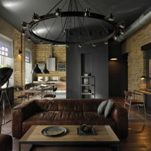 10 ideas for organizing lighting in the style of a loft-0