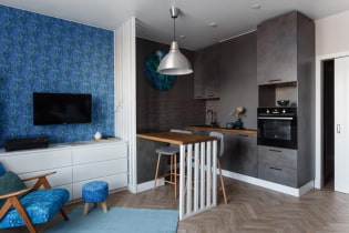 Stylish studio renovation for 600 thousand rubles