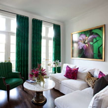 Examples of interior decoration in green-1