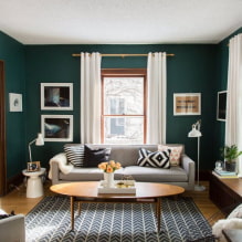 Examples of interior decoration in green-4