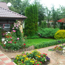 Landscaping of a summer cottage on 6 ares-6