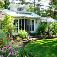 Landscaping of a summer cottage on 6 ares-5