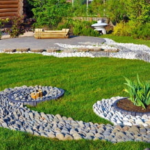 How to arrange a dry stream on the site? -1