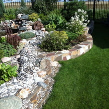 How to arrange a dry stream on the site? -2