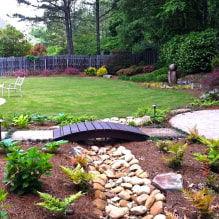 How to arrange a dry stream on the site? -5