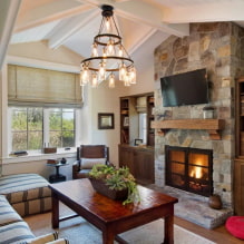 All about the design of the living room at the dacha-0