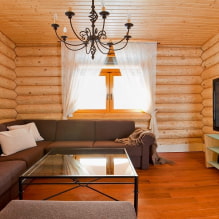 All about the design of the living room at the dacha-5