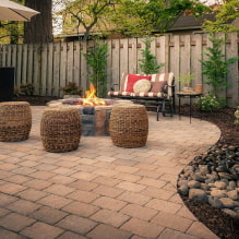 What is a patio? Types, design ideas and photos at their summer cottage-3