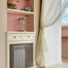 How to hide radiators and heating pipes: 15 discreet camouflage solutions-10