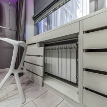 How to hide radiators and heating pipes: 15 discreet camouflage solutions