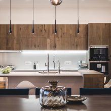 Features of the design of the kitchen under the tree-0