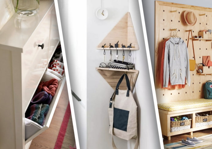 How to store things in a small hallway?