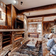 Chalet in the interior: style description, choice of colors, furniture, textiles and decor-3