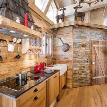 Chalet in the interior: style description, choice of colors, furniture, textiles and decor-5