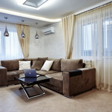 How to equip a living room with two windows? -3