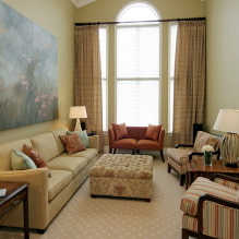 Living room design with two sofas-0