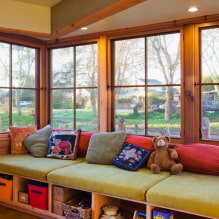 Sofa-window sill in the interior-0