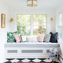 Sofa-window sill in the interior-2