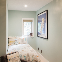 How to equip a narrow children's room? -4