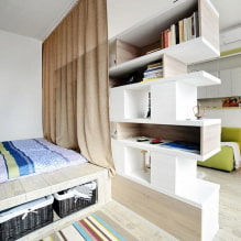 How to decorate the interior of a one-room apartment for a family with a child? -0