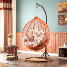 How to choose and use a hanging chair in the interior? -0